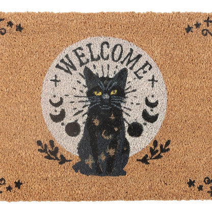 Black Magick Cat Doormat