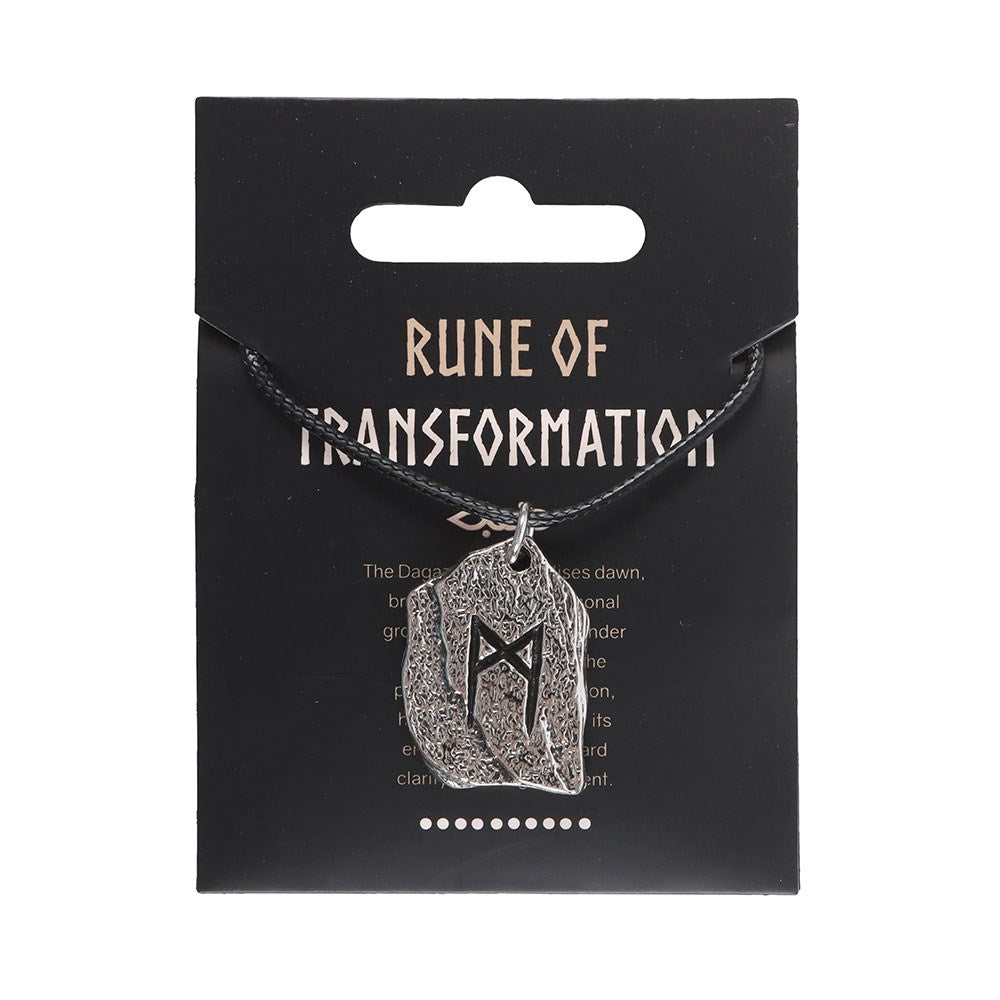 Rune of Transformation Viking Cord Necklace