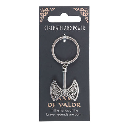 Strength and Power Axe of Valor Keyring