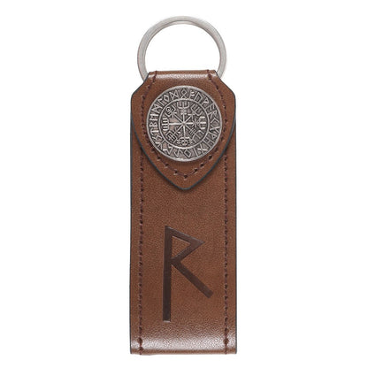 Journey Viking Rune Faux Leather Keyring
