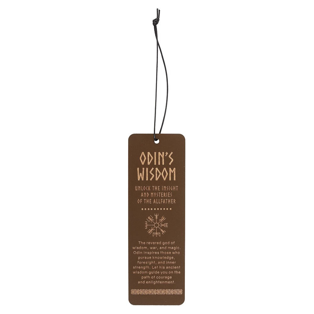 Odin's Wisdom Wooden Bookmark