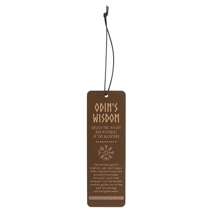 Odin's Wisdom Wooden Bookmark