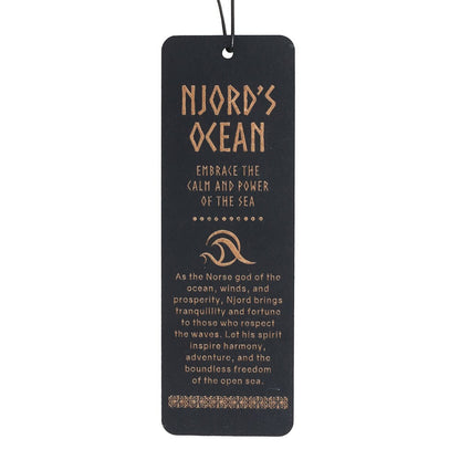 Njord's Ocean Wooden Bookmark