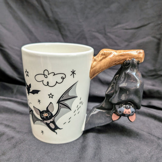 Bat Shaped Handle Mug