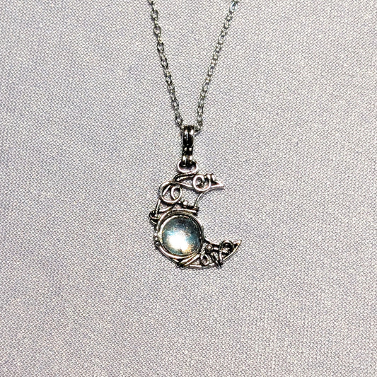 Moonlit Reverie Crescent Moon Necklace