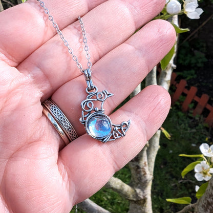 Moonlit Reverie Crescent Moon Necklace