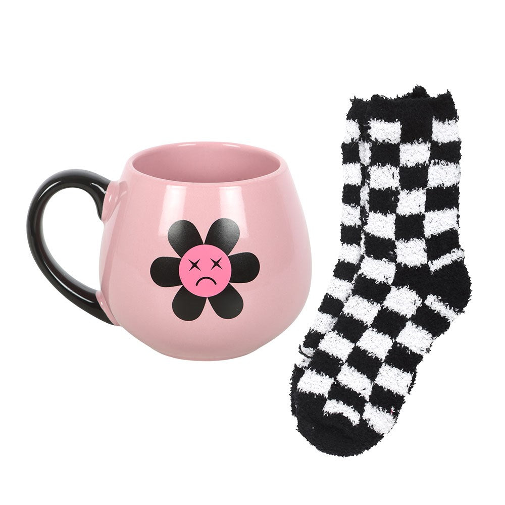 Sad Flower Mug and Socks Set
