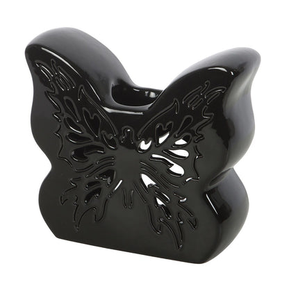 Black Cut-Out Butterfly Oil Burner