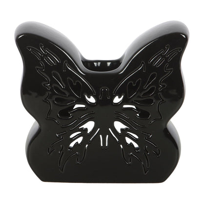 Black Cut-Out Butterfly Oil Burner