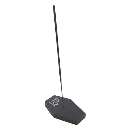 Black Rose Incense Sticks with Coffin Holder