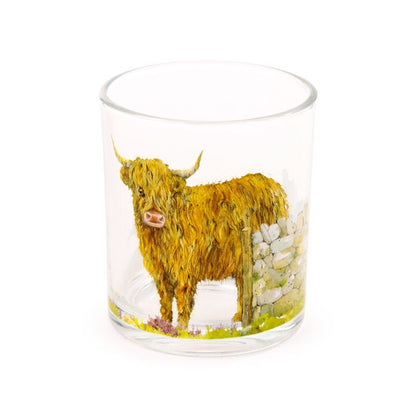 Jan Pashley Highland Coo Glass Tumbler Set