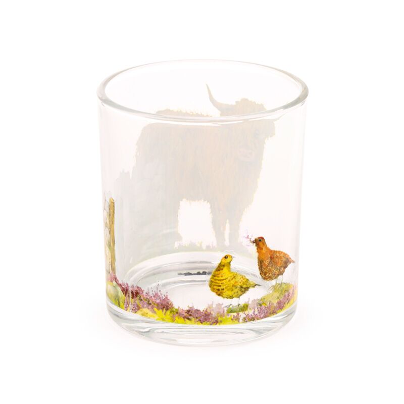 Jan Pashley Highland Coo Glass Tumbler Set