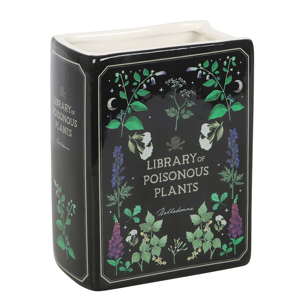 Poisonous Plants Book Shaped Vase – Midnight Rose Emporium