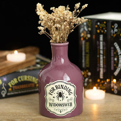 Widowsweb Potion Bottle Vase and Candle Holder