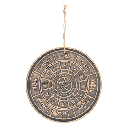 Bronze Wheel of the Year Terracotta Plaque