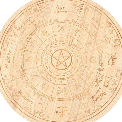 Wheel of the Year Serving Board
