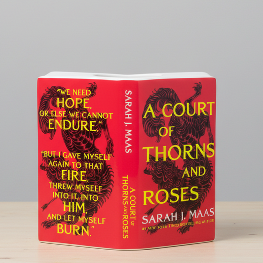 A Court of Thorns and Roses Open Book Vase