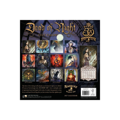 Alchemy Gothic 'Dead Of The Night' Full Colour 2027 Wall Calendar