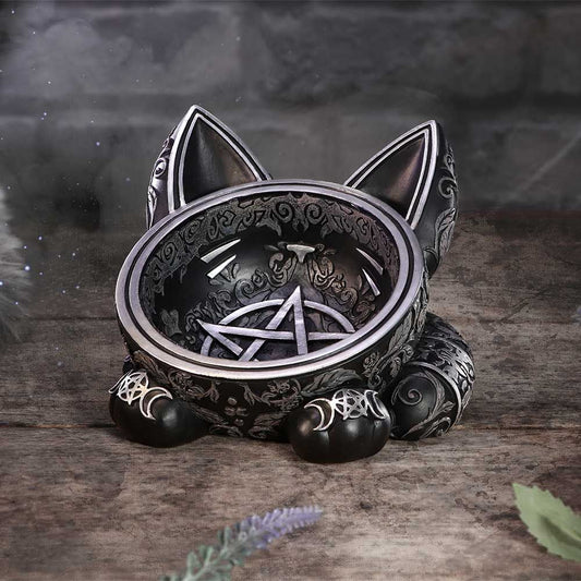 Black Cat Magic Trinket Dish