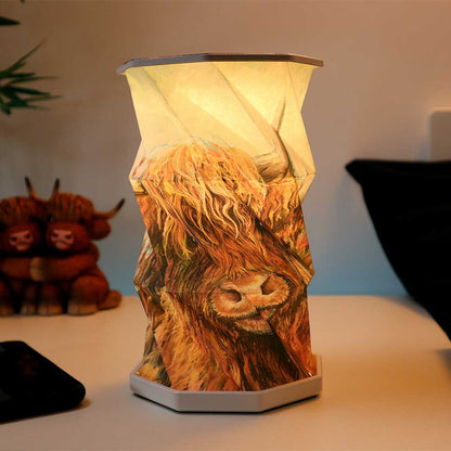 Highland Cow Foldable Lamp