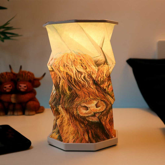 Highland Cow Foldable Lamp