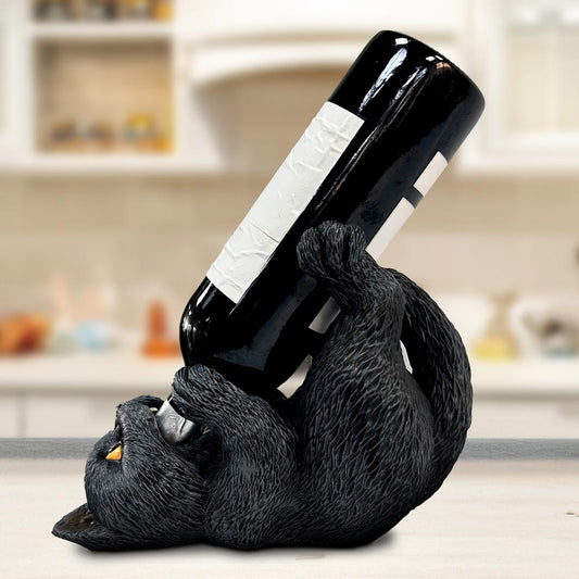Black Cat Guzzler Wine Bottle Holder