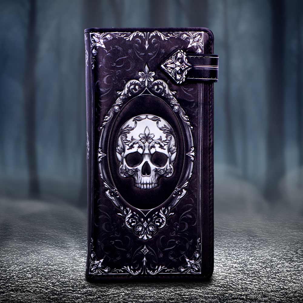 Baroque Skull Embossed Purse