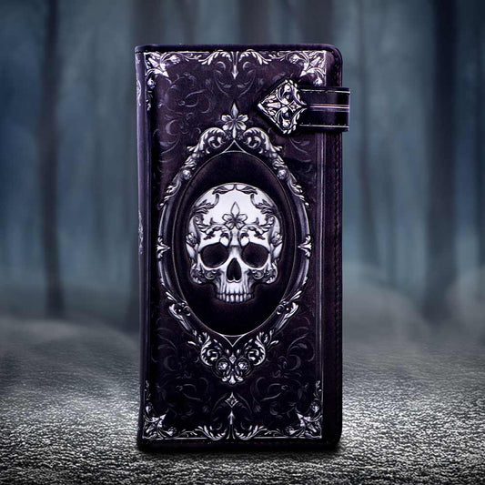 Baroque Skull Embossed Purse