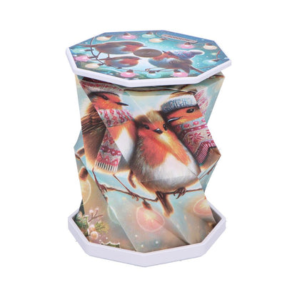 Winter Robins Foldable Lamp