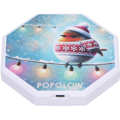 Winter Robins Foldable Lamp