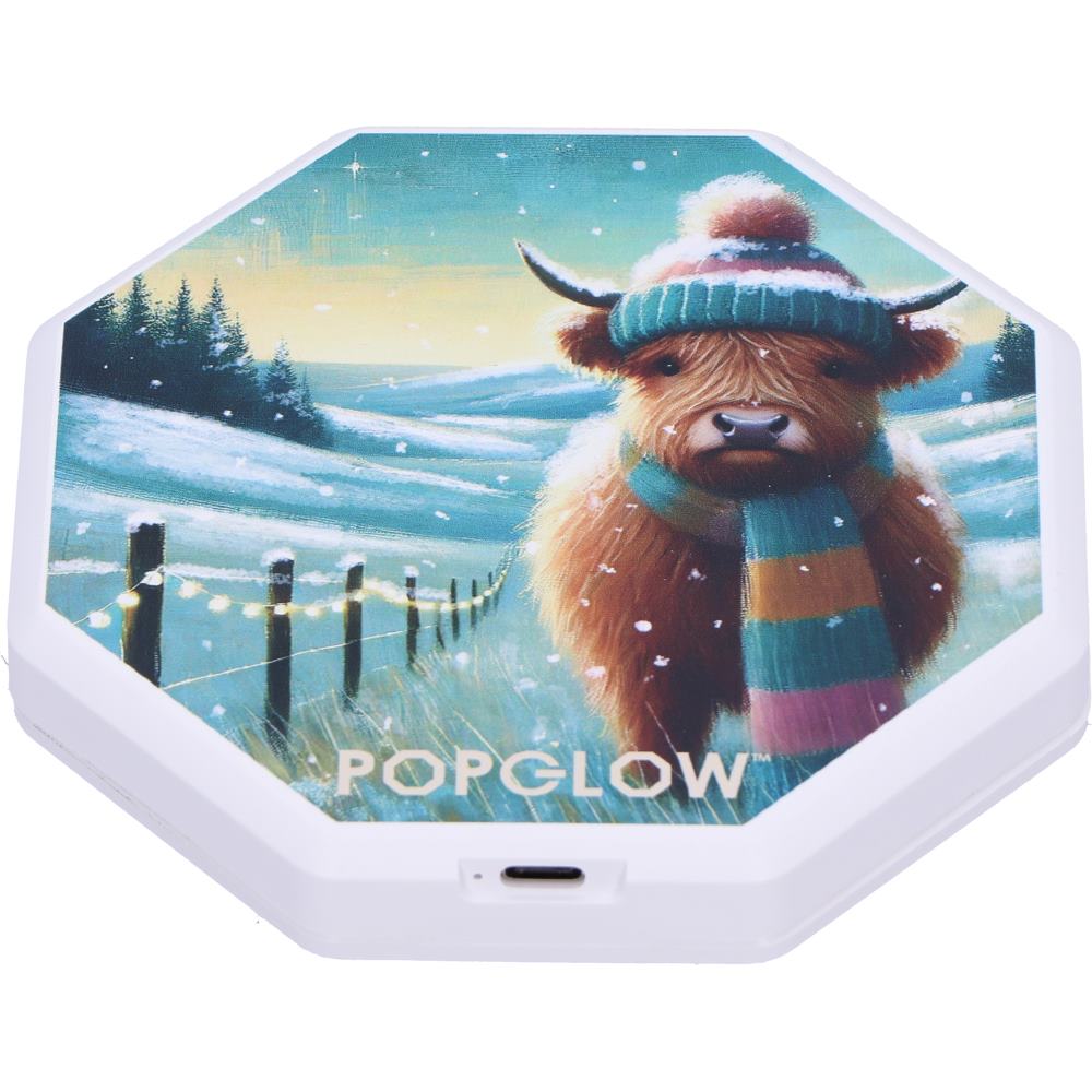 Winter Highland Cows Foldable Lamp