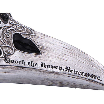 Quoth The Raven Skull Ornament