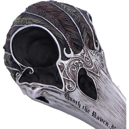 Quoth The Raven Skull Ornament