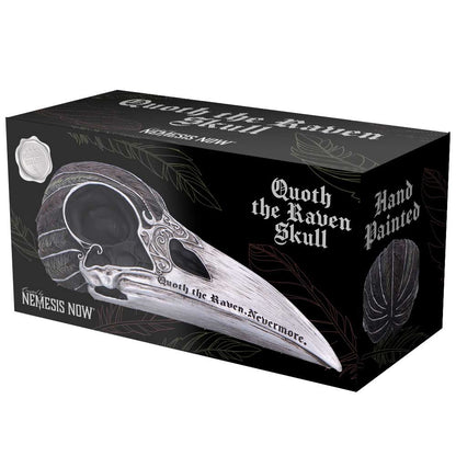 Quoth The Raven Skull Ornament