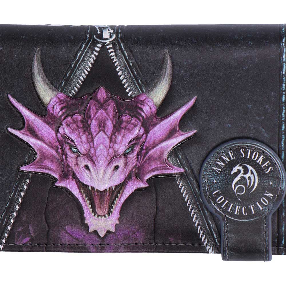 Unzipped Dragon Embossed Purse