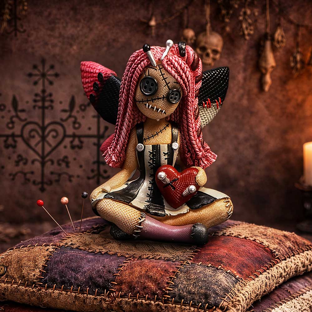 The Stitchlings Pinny Thimble Voodoo Figurine