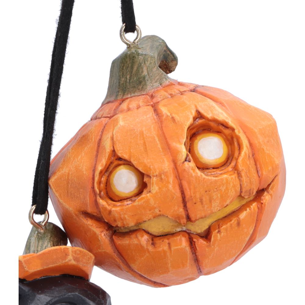 Pumpkin and Patch Hanging Ornaments (Set of 2)