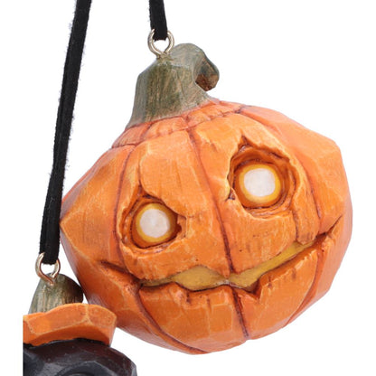 Pumpkin and Patch Hanging Ornaments (Set of 2)