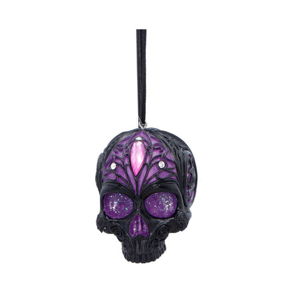 Jewelled Fate Hanging Skull Ornament