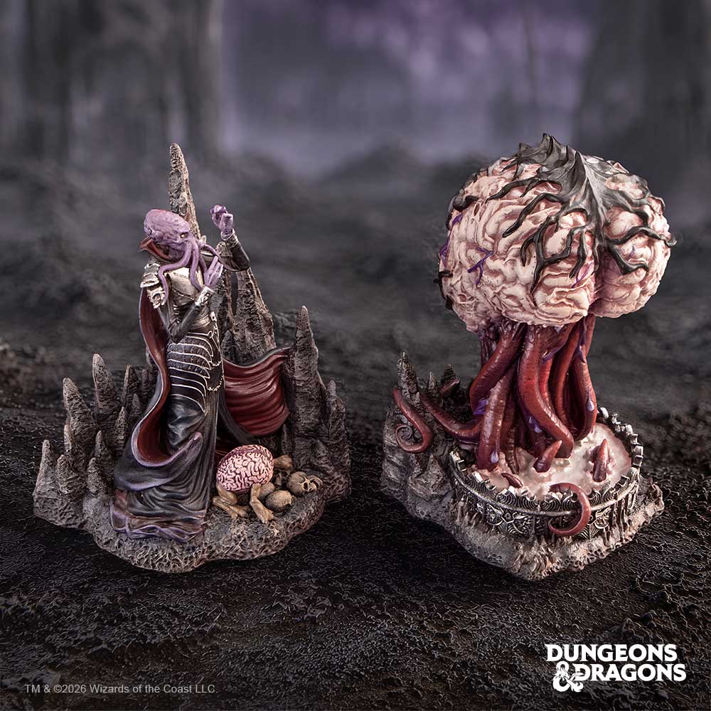 Dungeons & Dragons Illithid Bookends