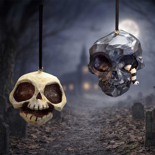 Grim and Grin Hanging Ornaments (Set of 2)