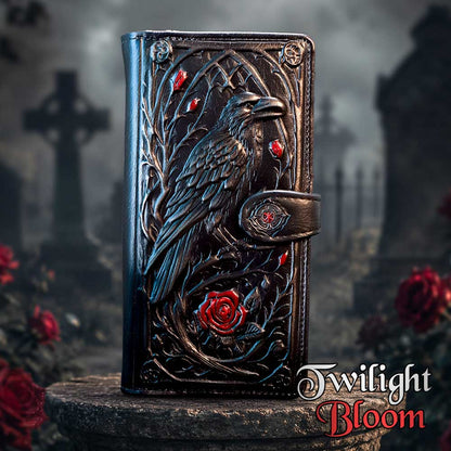 Twilight Bloom Embossed Purse