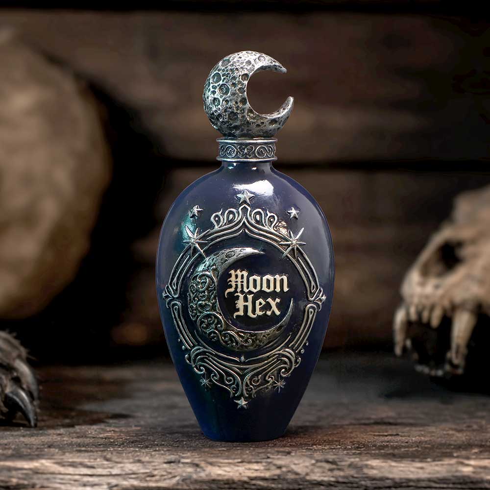 Moon Hex Bottle Figurine