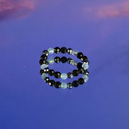 Nymph Spirit Gemstone Ring Set - Full Moon