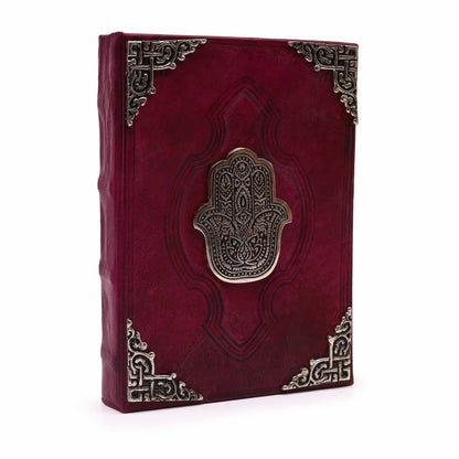 Large Leather Hamsa Hand Journal