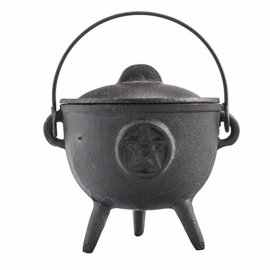 Cast Iron Cauldron with Pentagram