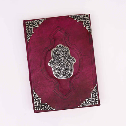 Large Leather Hamsa Hand Journal