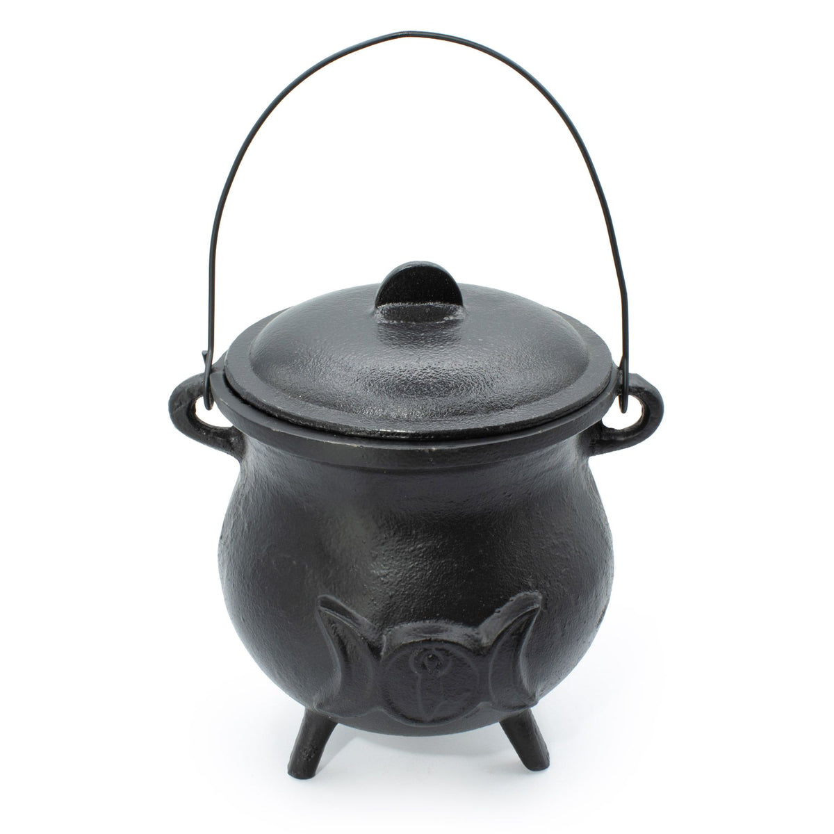 Extra Huge Cast Iron Cauldron with Triple Moon