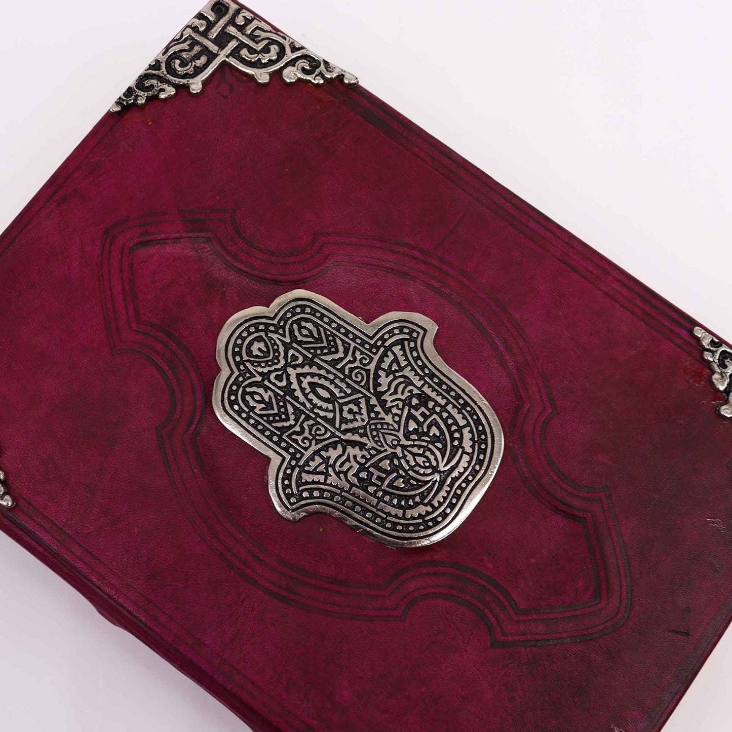 Large Leather Hamsa Hand Journal