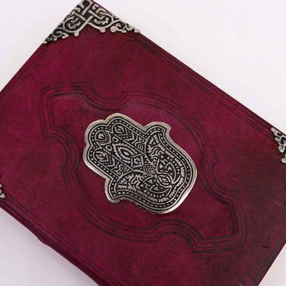 Large Leather Hamsa Hand Journal